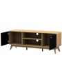 Notio Living TV-møbel eg sort 1400x530x390 mm