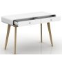 Notio Living skrivebord m/skuffer MDF hvid eg