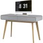 Notio Living skrivebord m/skuffer MDF eg grå