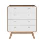 Notio Living kommode med 4 skuffer eg hvid