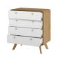 Notio Living kommode med 4 skuffer eg hvid