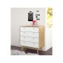 Notio Living kommode med 4 skuffer eg hvid