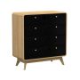 Notio Living kommode med 4 skuffer eg sort