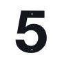 Jasa husnummer nr. 5 sort 10 cm