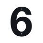Jasa husnummer nr. 6 sort 10 cm