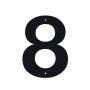 Jasa husnummer nr. 8 sort 10 cm