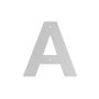 Jasa husbogstav A galvaniseret 10 cm