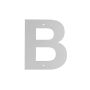Jasa husbogstav B galvaniseret 10 cm