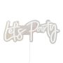 Dyberg Larsen LED-skilt Let's Party hvid 43 cm
