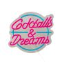 Dyberg Larsen LED-skilt Cocktails & Dreams 30 cm