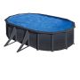 Swim & Fun poolpakke komplet sort inkl. tilbehør 14.550 L