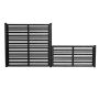 Nordic Fence hegn Sense sort 180x180 cm 