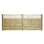 Nordic Fence tæthegn m/lige espalier Solid 180x150 cm 