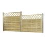 Nordic Fence tæthegn m/lige espalier Solid 180x180 cm 