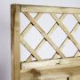 Nordic Fence tæthegn m/lige espalier Solid 180x180 cm 
