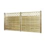 Nordic Fence tæthegn m/lige espalier Solid 180x180 cm 