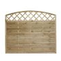 Nordic Fence tæthegn m/buet espalier Solid 180x135/150 cm 