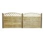 Nordic Fence tæthegn m/buet espalier Solid 180x135/150 cm 