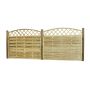 Nordic Fence tæthegn m/buet espalier Solid 180x135/150 cm 