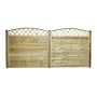 Nordic Fence tæthegn m/buet espalier Solid 180x165/180 cm 