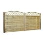 Nordic Fence tæthegn m/buet espalier Solid 180x165/180 cm 