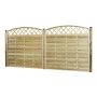 Nordic Fence tæthegn m/buet espalier Solid 180x165/180 cm 