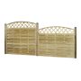 Nordic Fence tæthegn m/buet espalier Solid 180x165/180 cm 