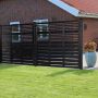 Nordic Fence læhegn Linear sort 180x180 cm 
