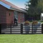 Nordic Fence læhegn Linear sort 180x180 cm 