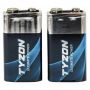 Tyzon alkaline batterier super 9V 2 stk