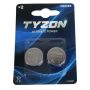 Tyzon lithium knapcellebatterier CR2450 2 stk