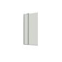 Scanbad badekarsdør m/sidepanel satin/klar 155x95-97 cm