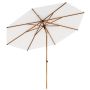 Baser parasol Supreme Push hvid 3 m