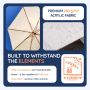 Baser parasol Supreme Push hvid 3 m