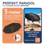 Baser parasol Signatur m. krank antracit 3 m