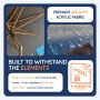 Baser parasol Supreme Push antracit 2,5x2,5 m