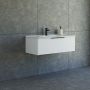 Scanbad badmøbelsæt Now underskab med vask 34x101 cm - flere farver