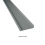 Profilmetal siderende mørk silver 30x150x10 mm 20 års garanti