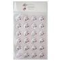 Black:Cotton julekalender-stickers m. tal 1-24