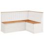 Notio Living hjørnebænk med opbevaring fyr hvid 1220x1620 mm