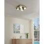 Eglo Romendo 1 loftlampe LED 5x5,4 W dæmpbar IP44 krom 32x32 cm