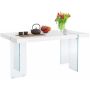 Notio Living spisebord hvid glas 1600x900x750 mm
