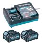 Makita batteripakke XGT 2XBL4025+DC40RA