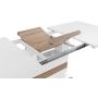 Notio Living spisebord m/udtræk hvid 1600x900x760 mm