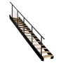 Atrium trappe Prosto sort 274,5-285 cm