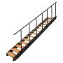 Atrium trappe Prosto sort 274,5-285 cm