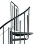 Atrium spindeltrappe Solo metal 264-286 cm