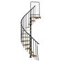 Atrium spindeltrappe Novo sort 271-313 cm