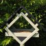 Hortus fuglefoderhus sort fyrretræ m/olivengrøn stander