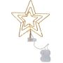 Eglo LED-topstjerne Topsy messing IP44 H27,5 cm